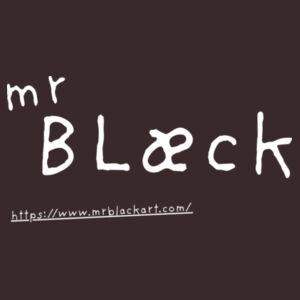 mr black logo front only Design